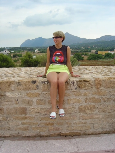 Mature woman on vacation