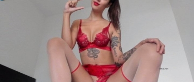 Private photo of a beautiful girl with a tattoo