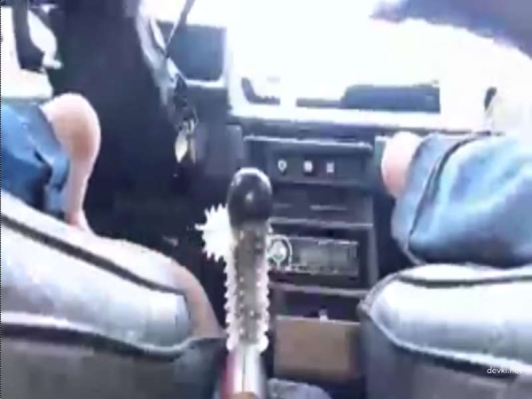 Girl masturbating in the car